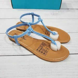 Montego Bay Club Meade Knot Thong Sandals Women's Size 9 - Blue